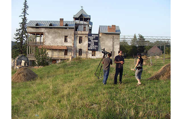 apa´09, Giorgi Okropiridze with TV crew